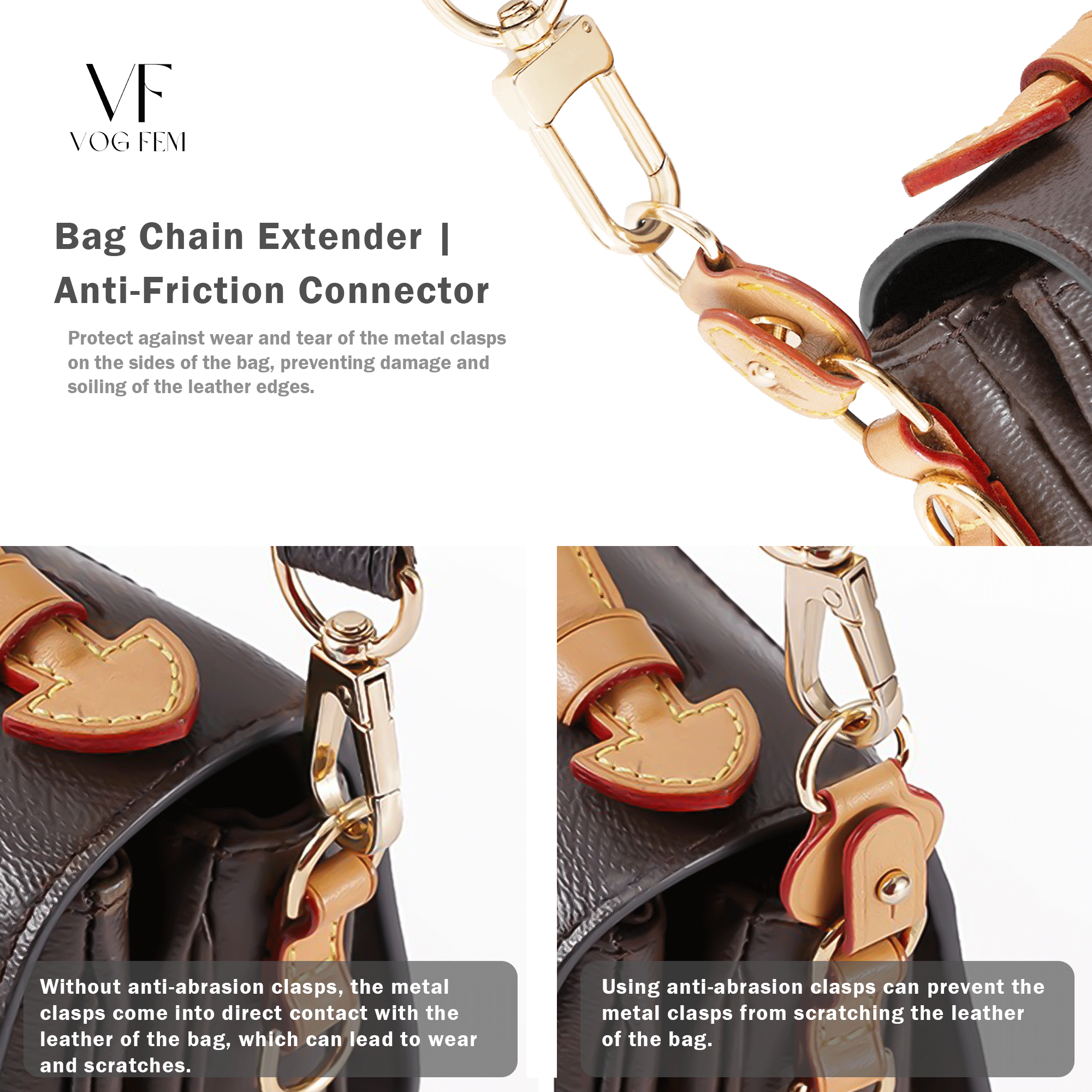 Bag Chain Extender - Anti-Friction Connector