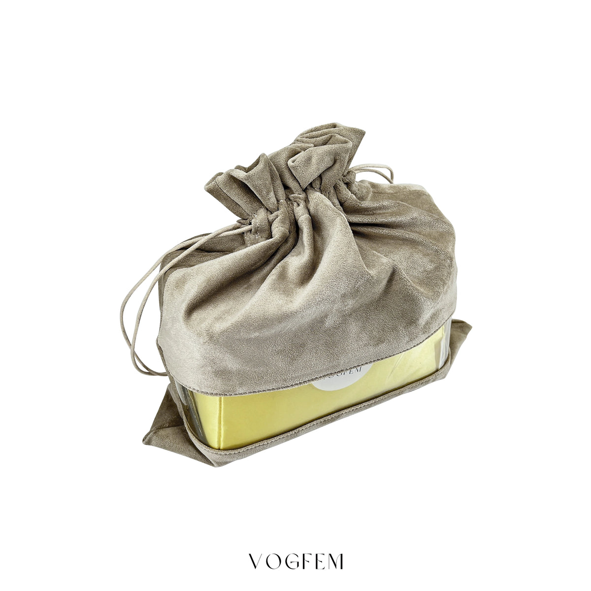 Suede Dust Bag with Transparent Window for Luxury Bag Storage