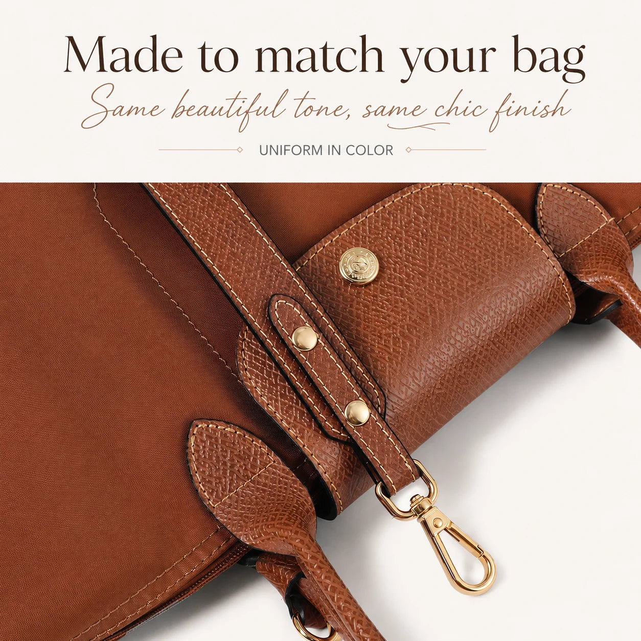 Longchamp Tote Shoulder Strap & Buckle Set