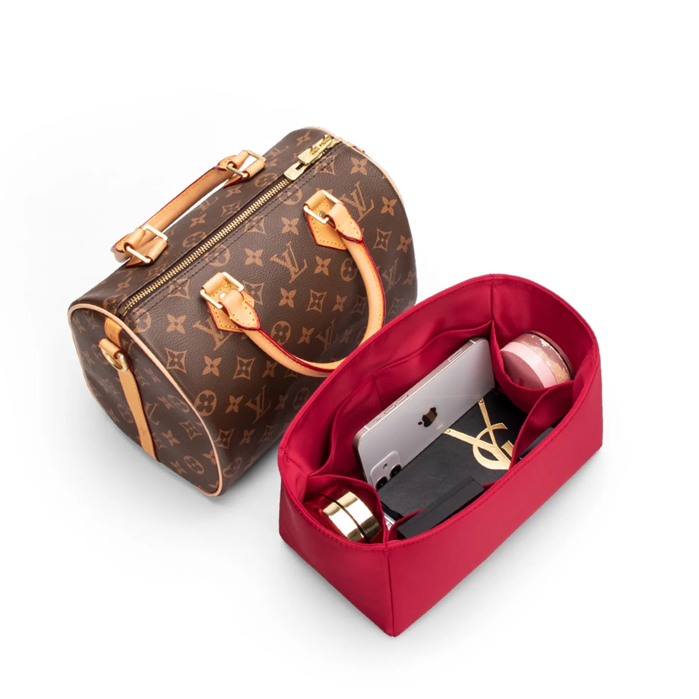 Acetate Satin Organizer for LV - Speedy