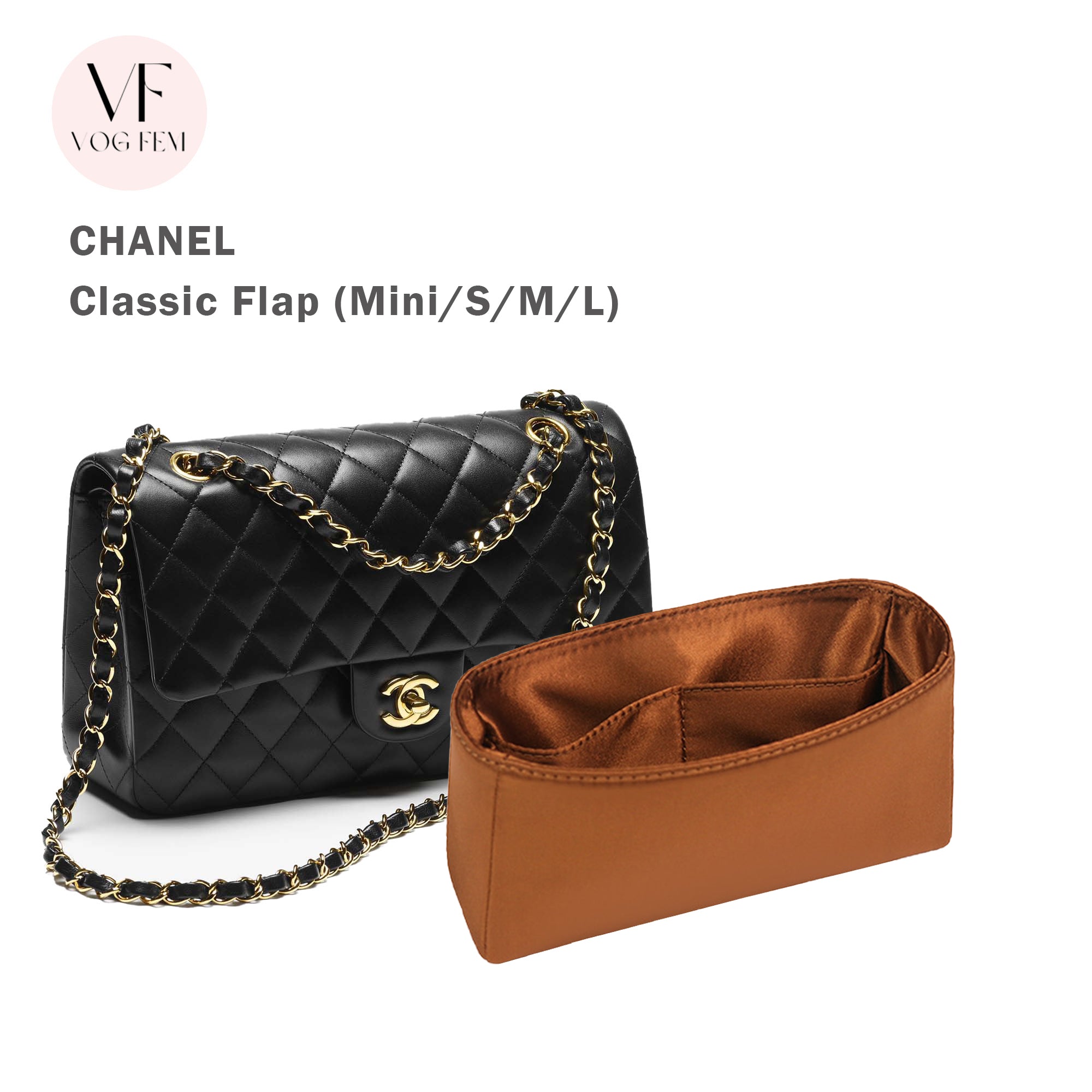 Satin Bag Organizer for Chanel - Classic Flap - VogFem