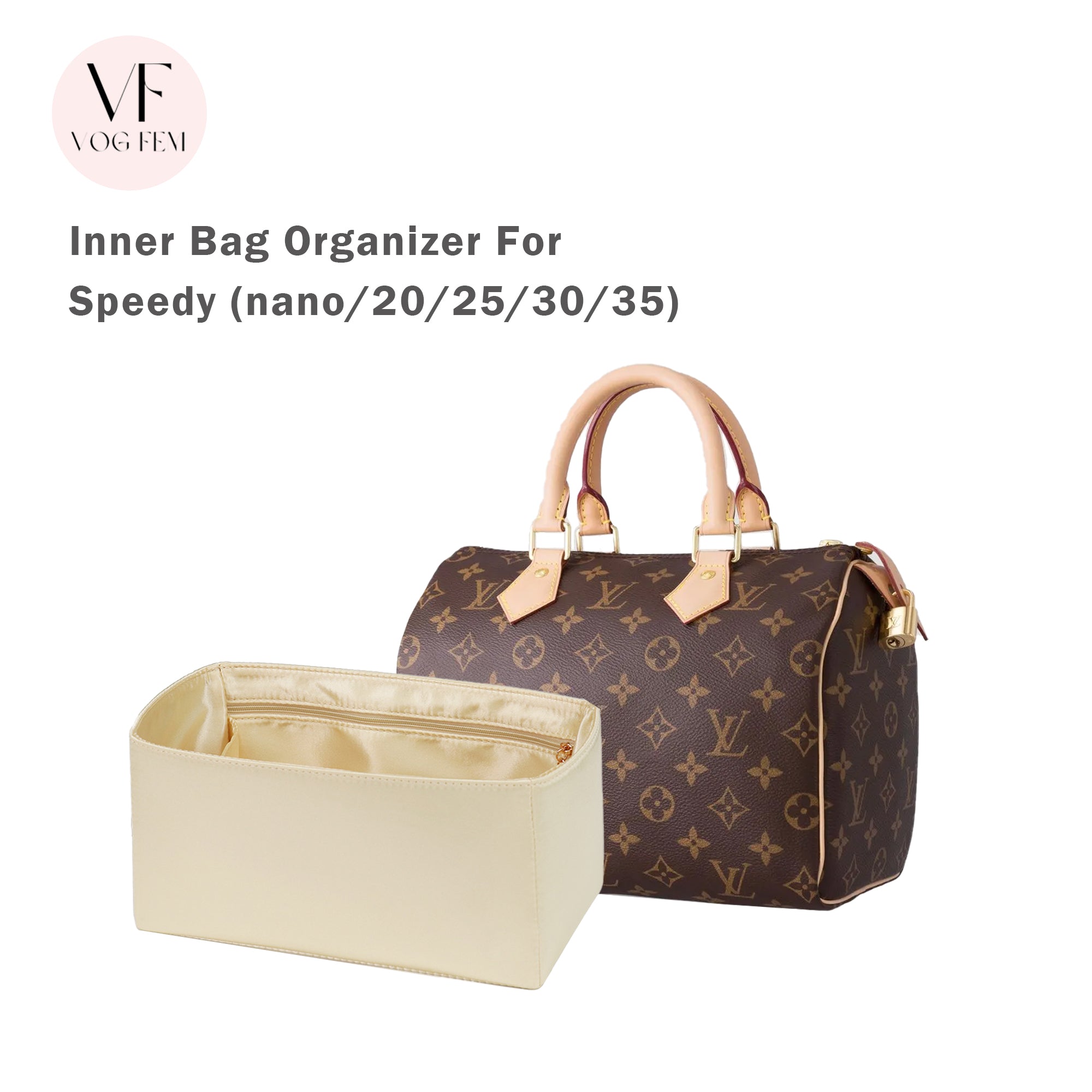 Satin Bag Organizer for LV - Speedy - VogFem