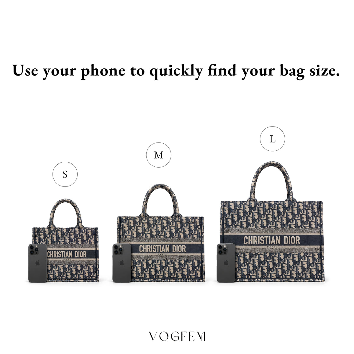 Form™ Acetate Satin Organizer for Dior -  Book Tote (S/M/L)