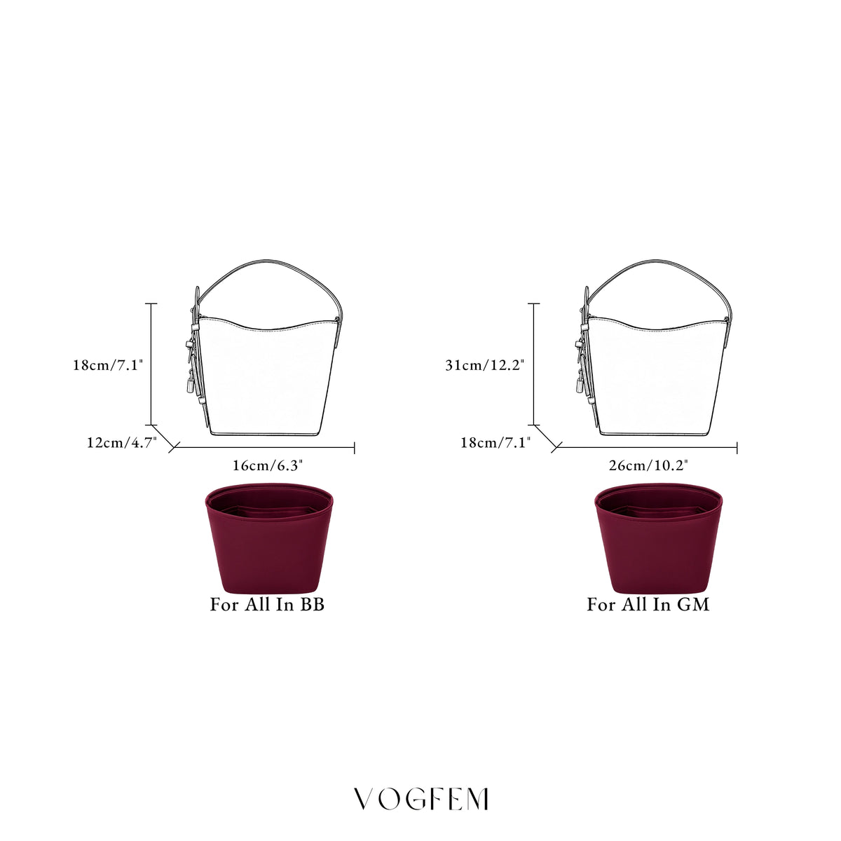 Form™ Acetate Satin Organizer for LV - All In