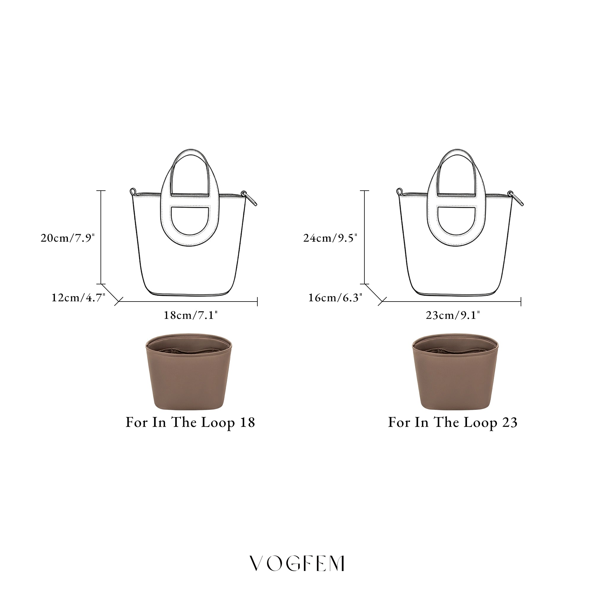 Form™ Acetate Satin Organizer for Hermes - In The Loop