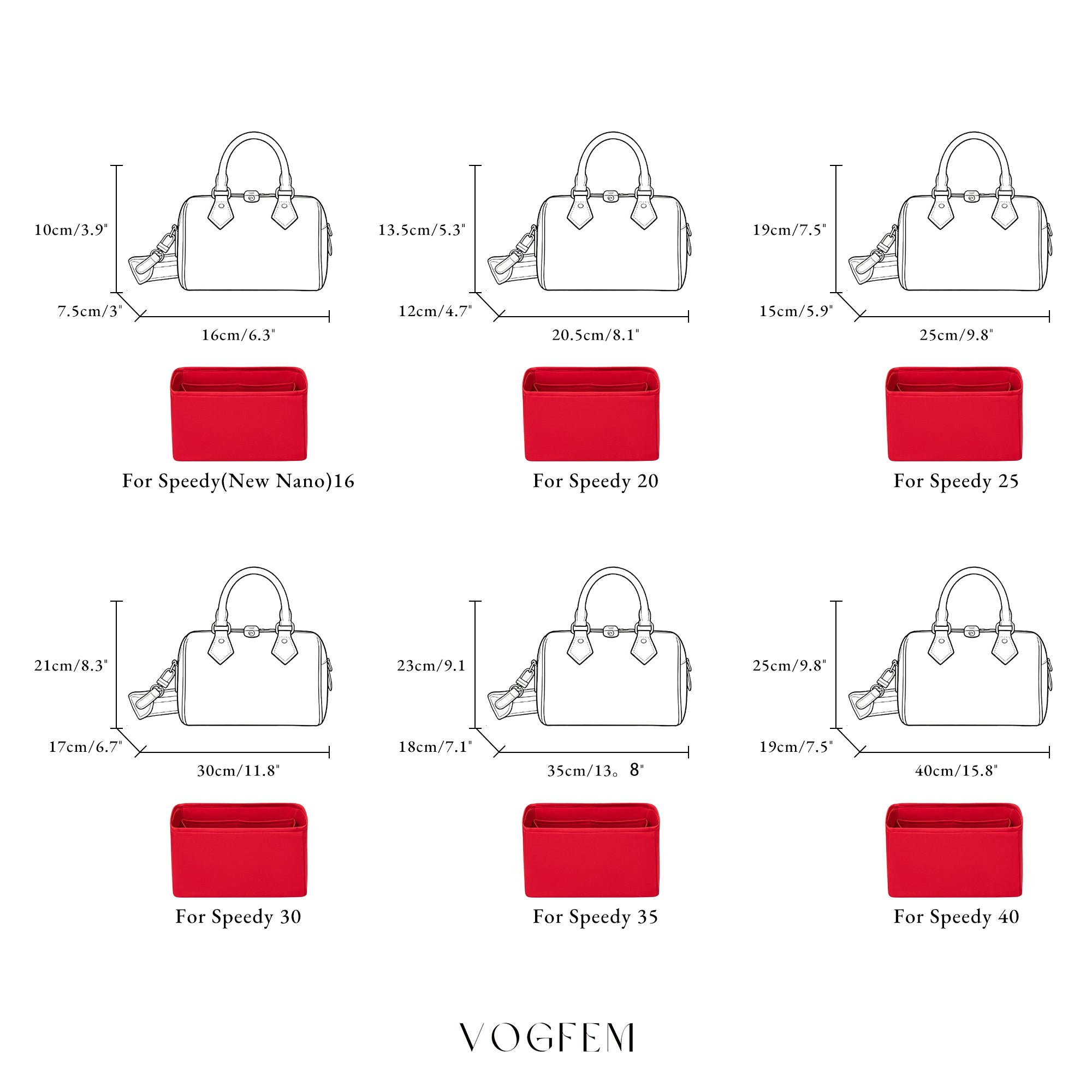 Form™ Acetate Satin Organizer for LV - Speedy