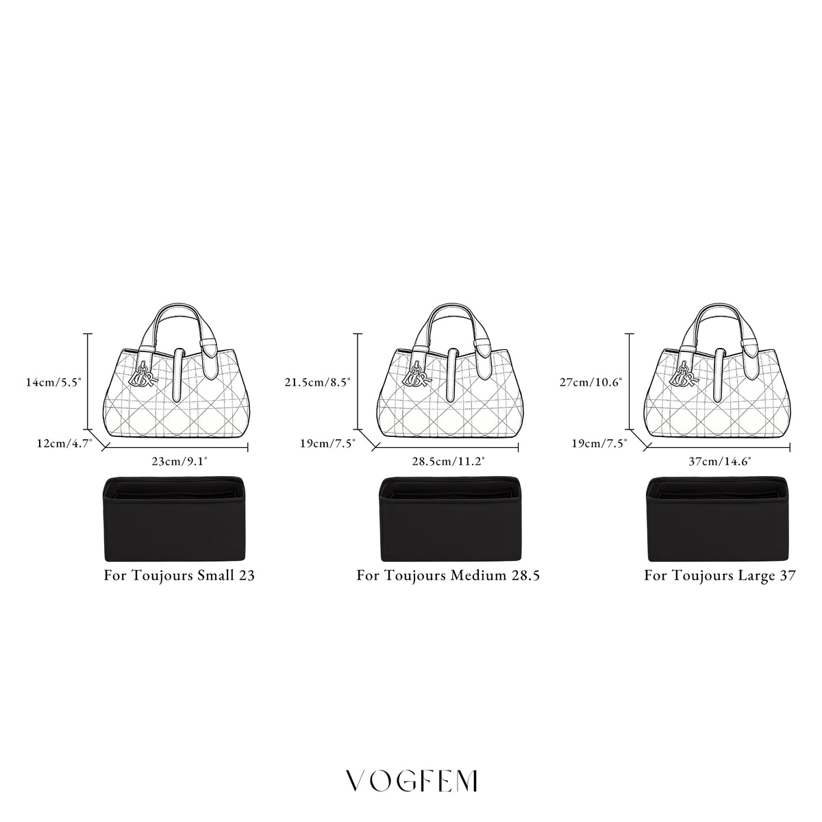 Form™ Acetate Satin Organizer for Dior - Toujours