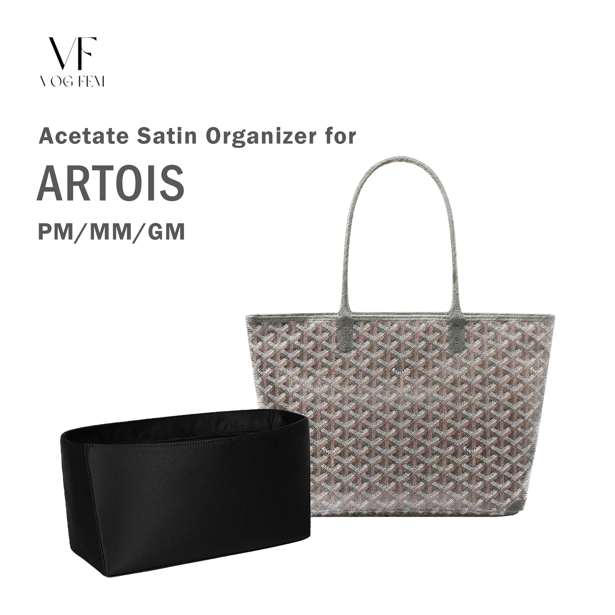 Acetate Satin Organizer for Goyard - Artois