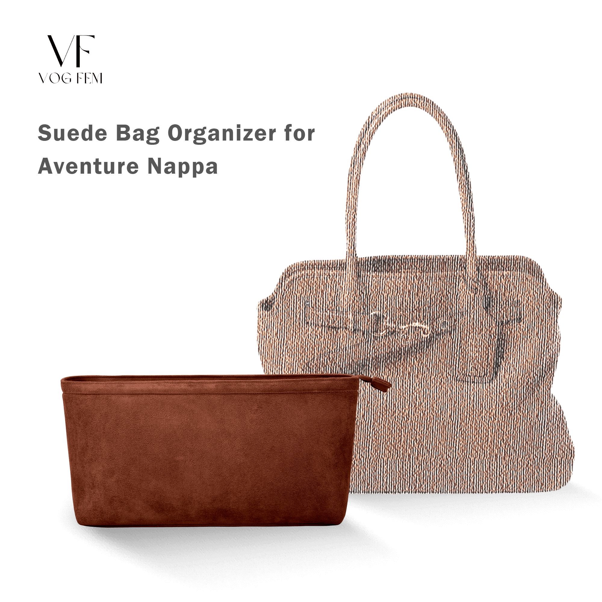 Suede Bag Organizer for MIUMIU - Aventure Nappa