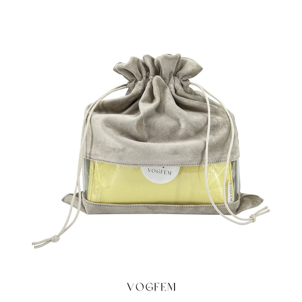 Suede Dust Bag with Transparent Window for Luxury Bag Storage