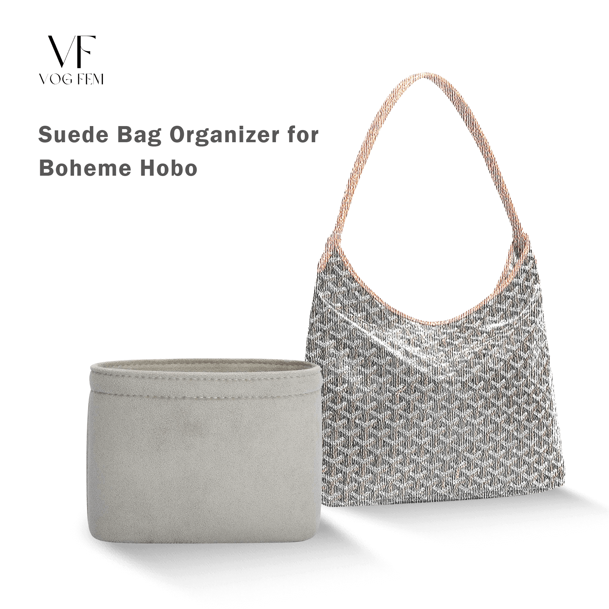 Suede Bag Organizer for GOYARD - Boheme Hobo