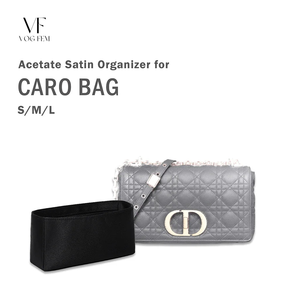 Acetate Satin Organizer for Dior Caro Bag
