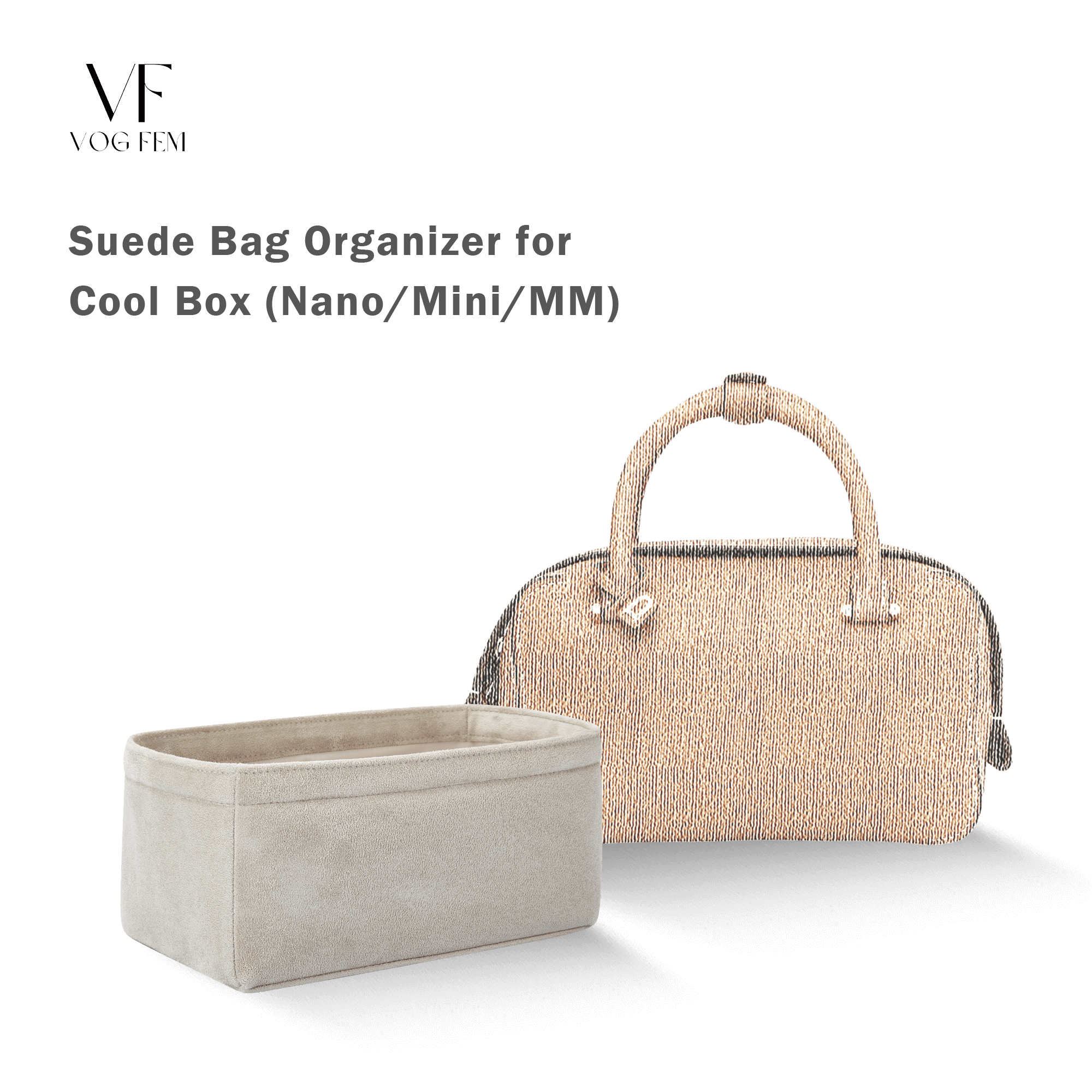 Suede Bag Organizer for DELVAUX - Cool Box