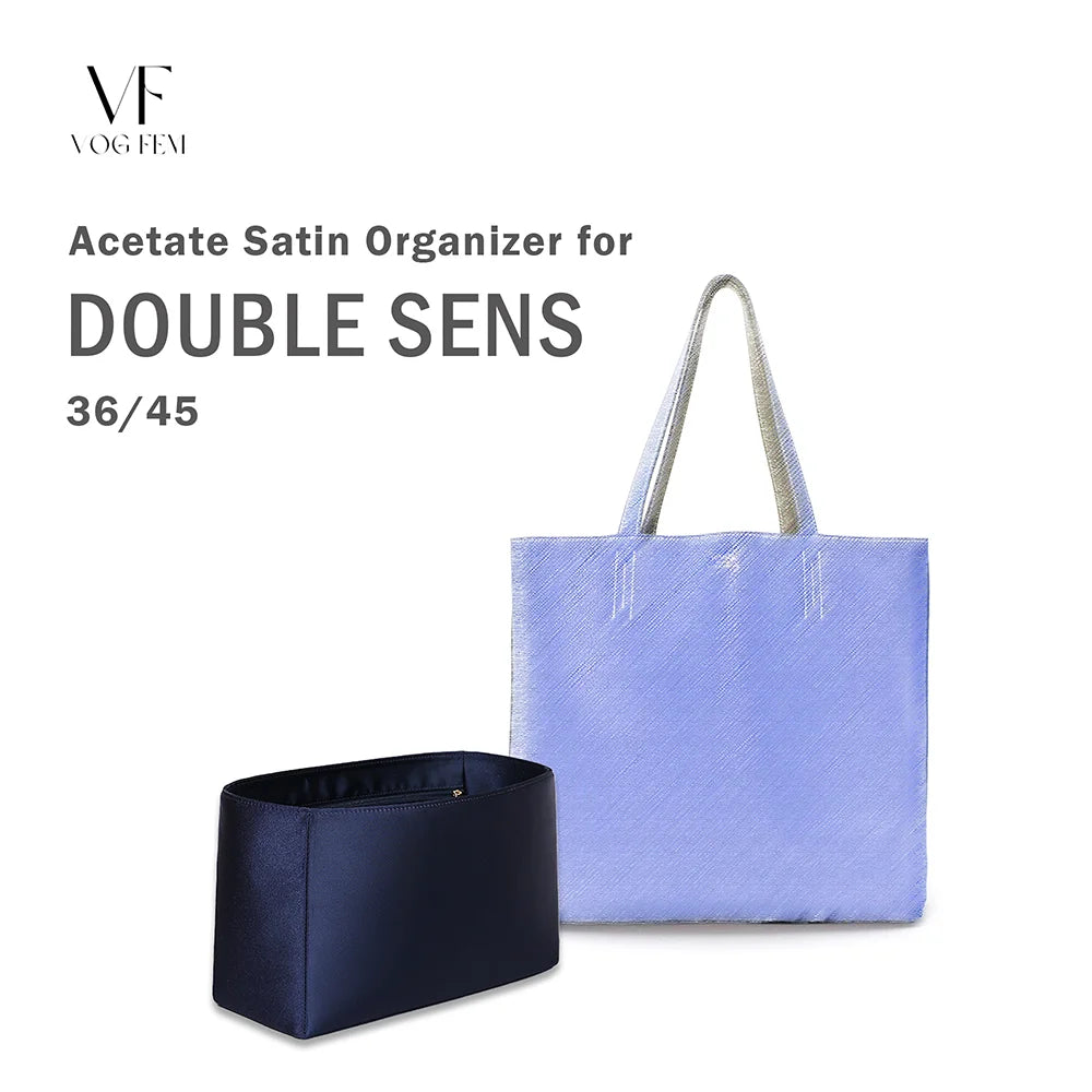 Acetate Satin Organizer for Hermes Double Sens