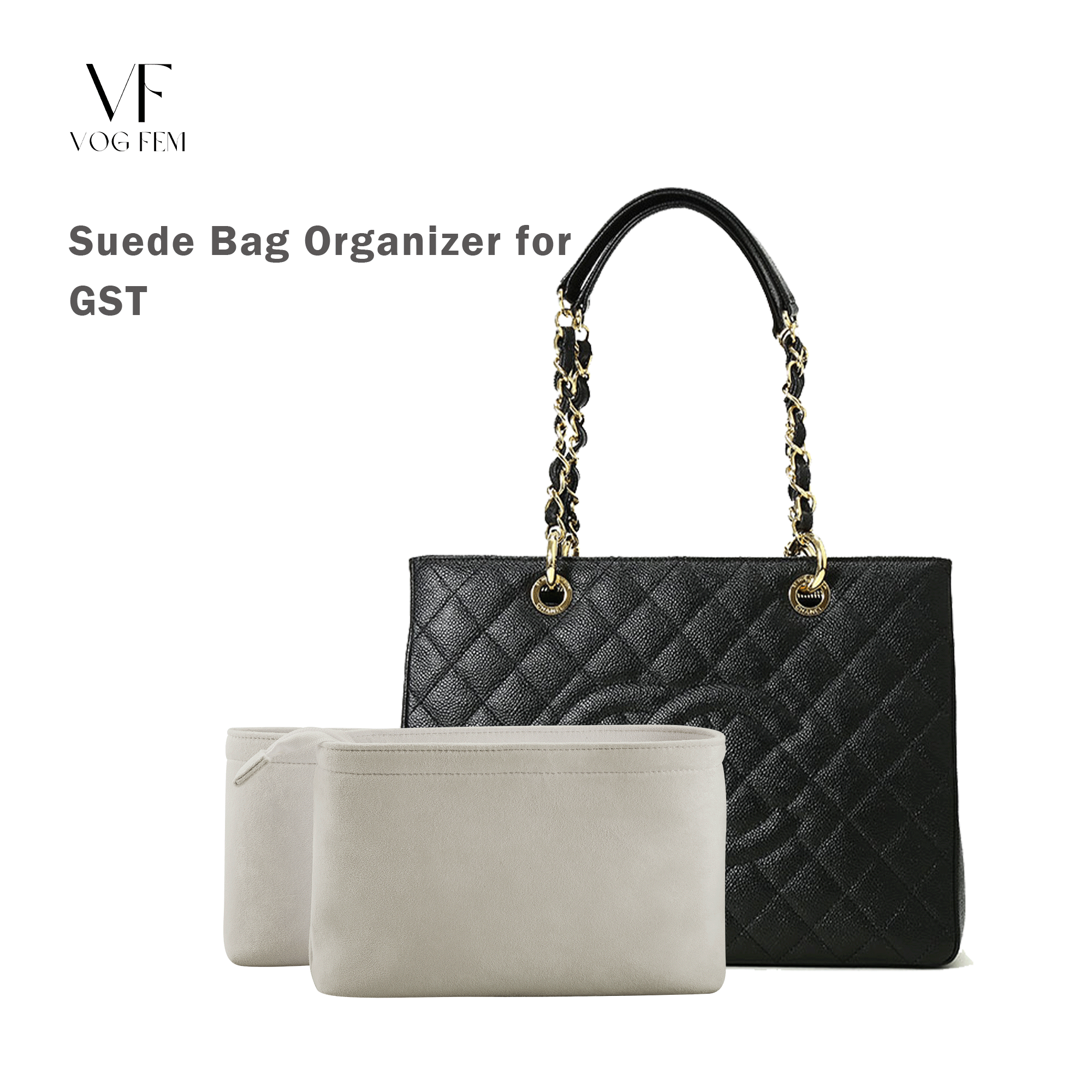 Suede Bag Organizer for Chanel - GST