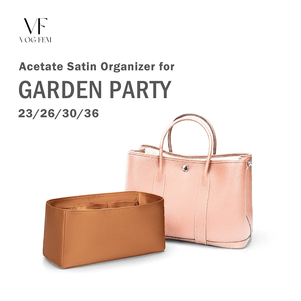 Acetate Satin Organizer for Hermes - Garden Party