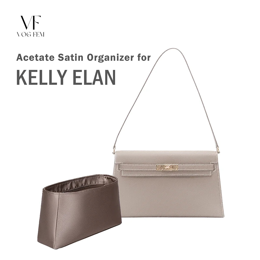 Acetate Satin Organizer for Hermes Kelly Elan