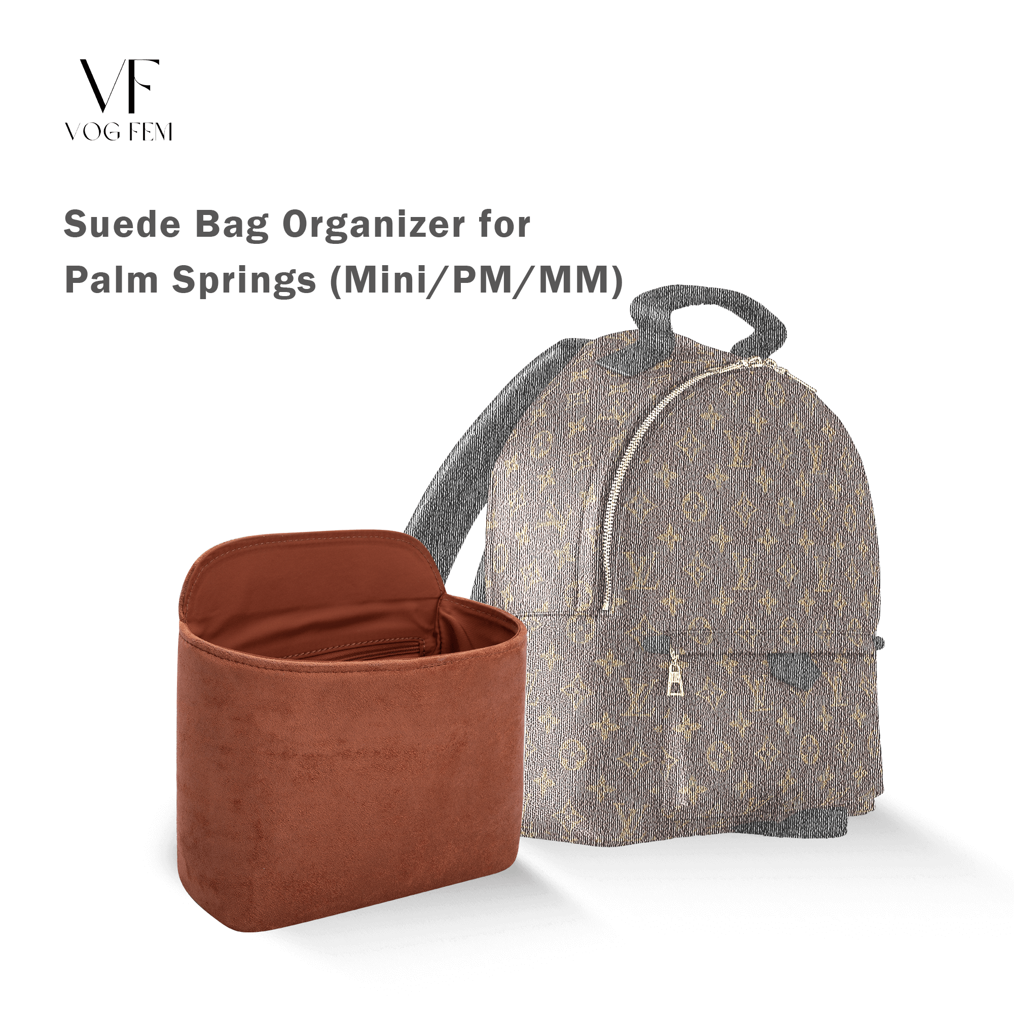 Suede Bag Organizer for LV - Palm Springs