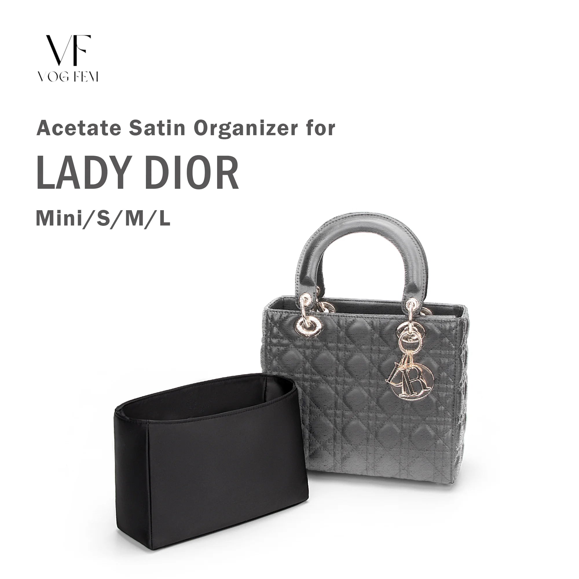 Acetate Satin Organizer for Dior - Lady Dior