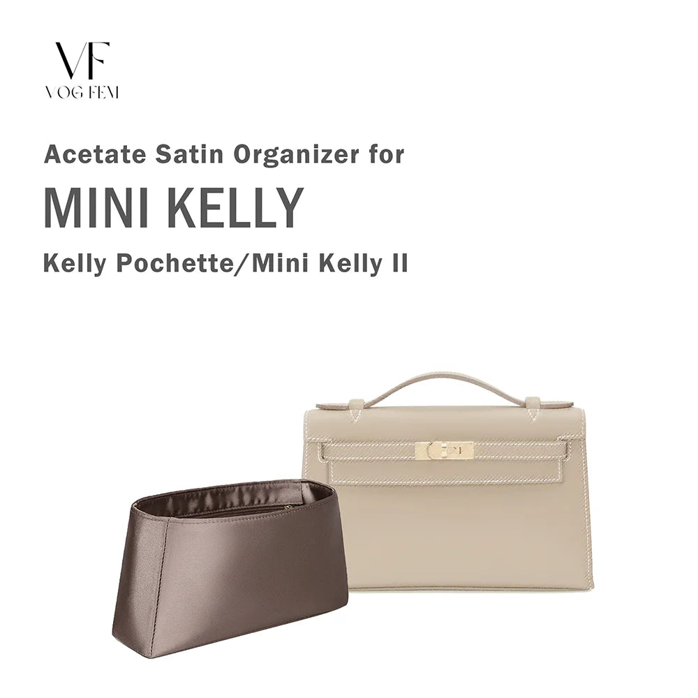 Acetate Satin Organizer for Hermes - Mini Kelly (Pochette/Mini II)