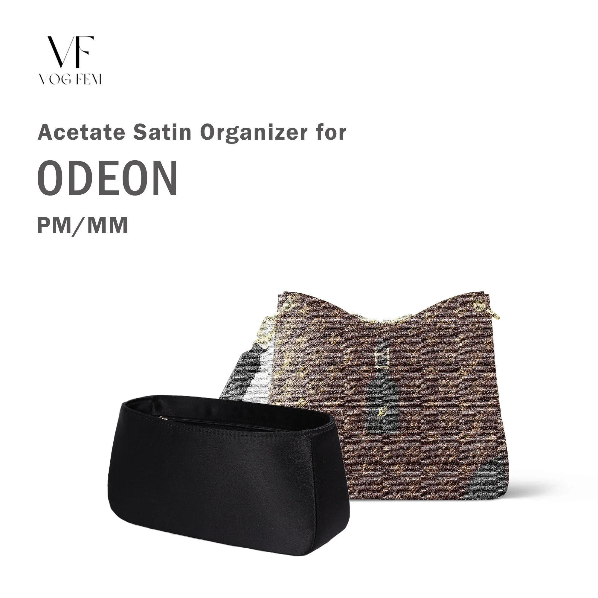 Acetate Satin Organizer for LV Odeon