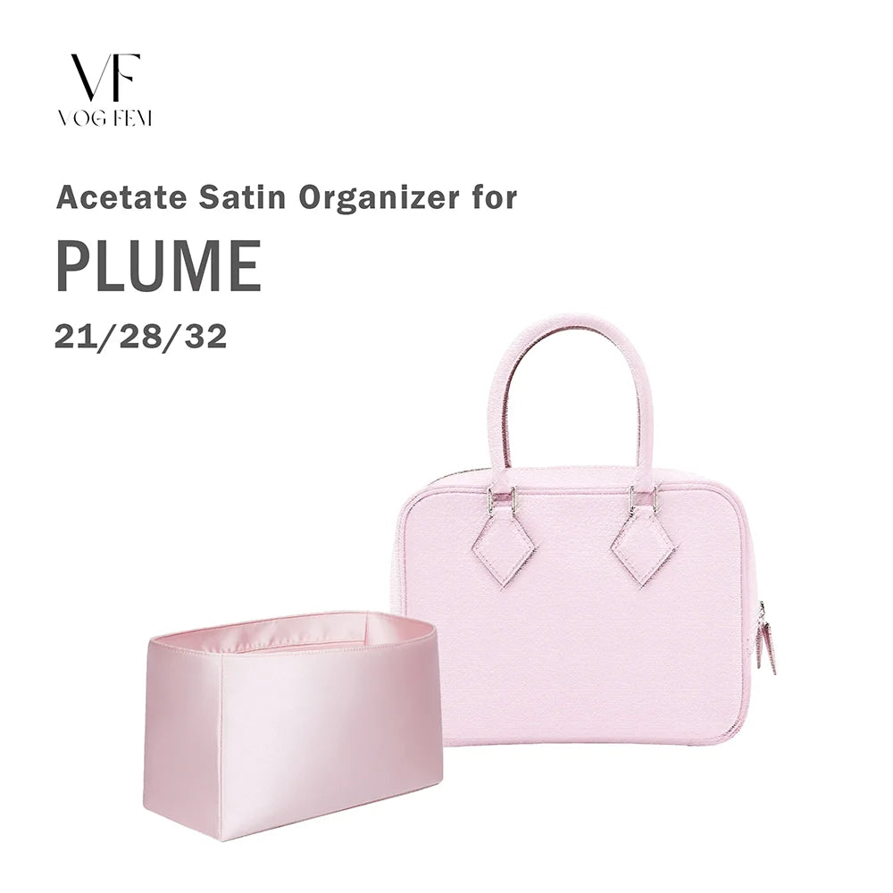 Acetate Satin Organizer for Hermes Plume