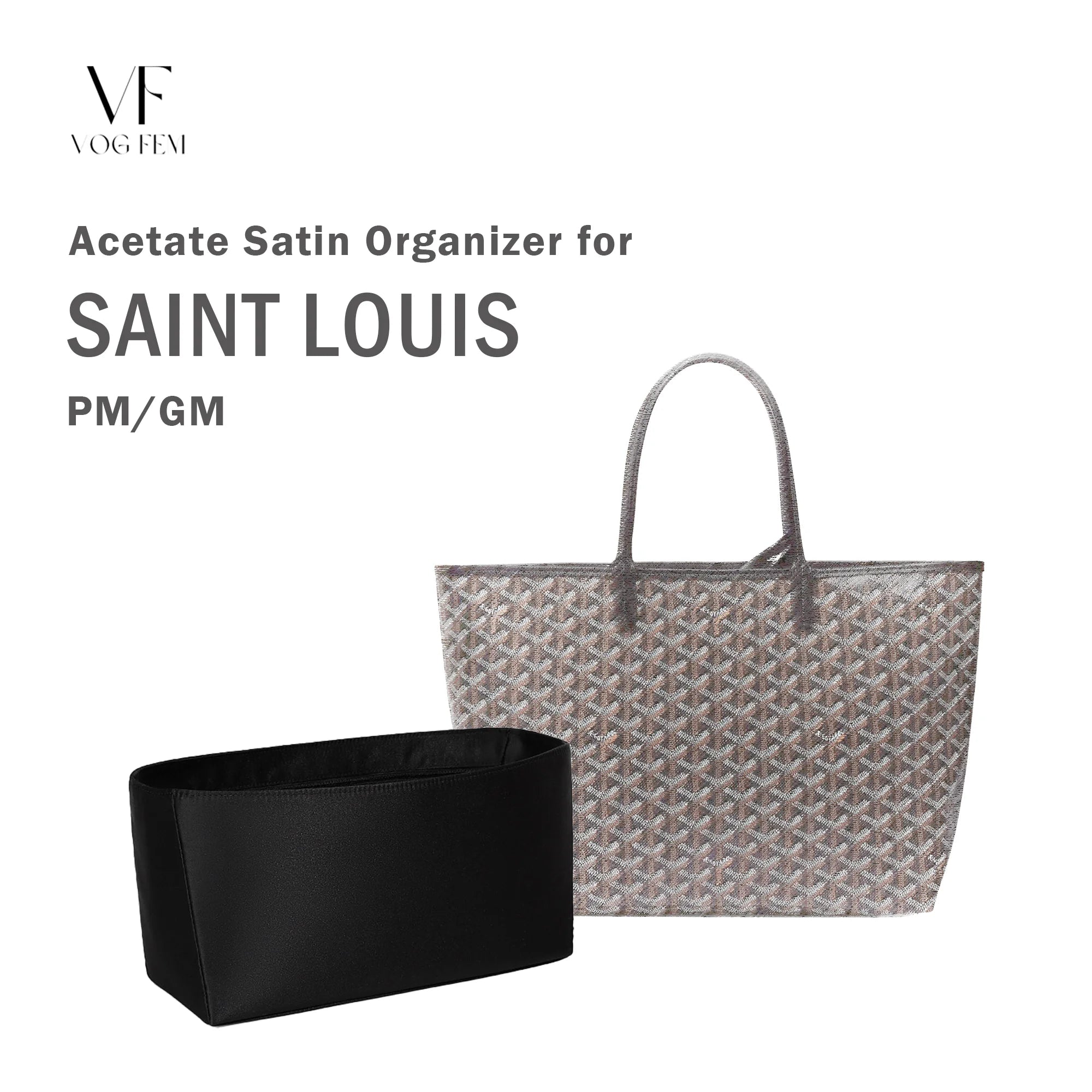 Acetate Satin Organizer for Goyard - Saint Louis