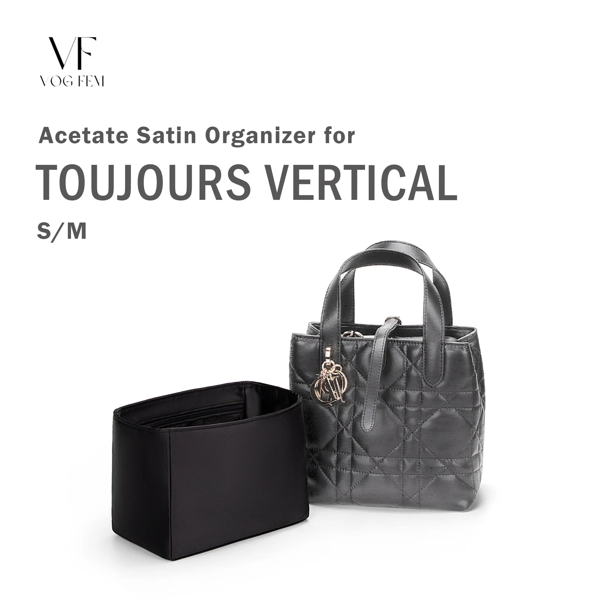 Acetate Satin Organizer for Dior - Toujours Vertical