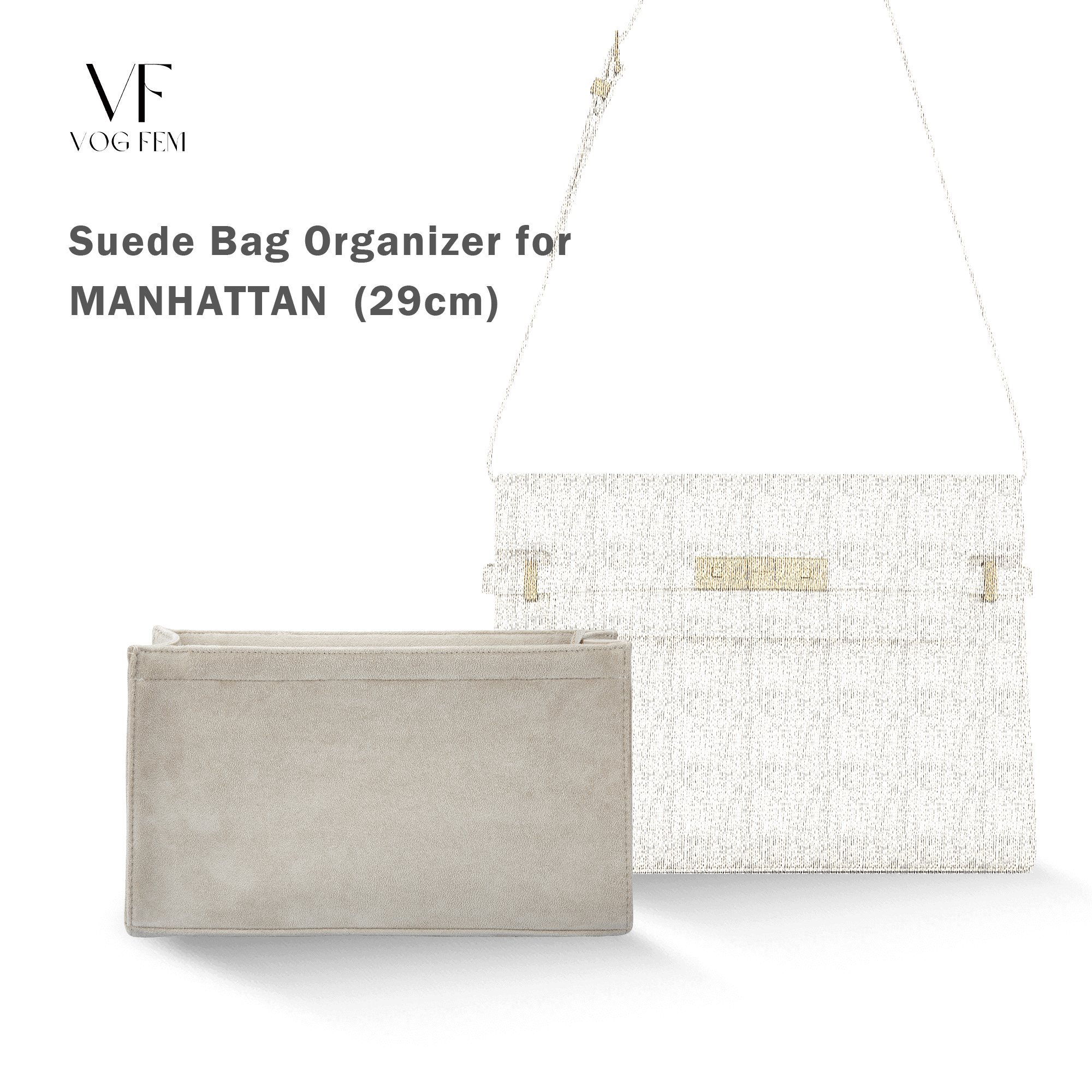 Suede Bag Organizer for YSL - MANHATTAN