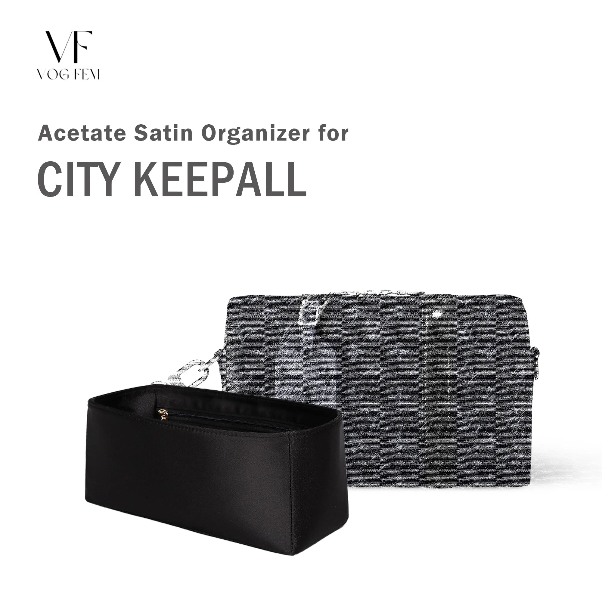 Acetate Satin Organizer for LV - City Keepall