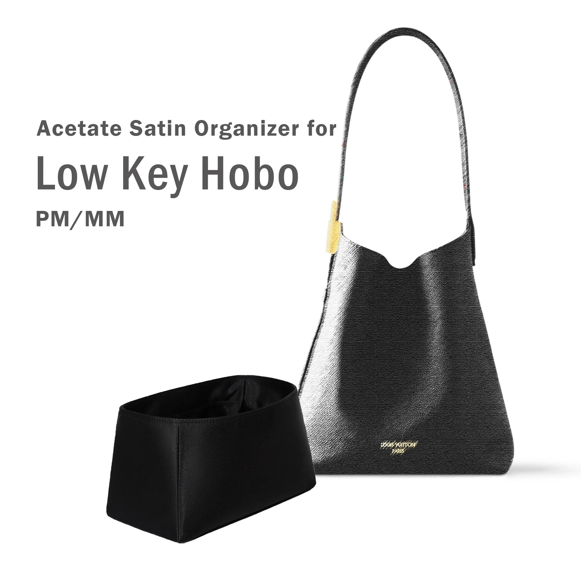 Acetate Satin Organizer for LV - Low Key Hobo