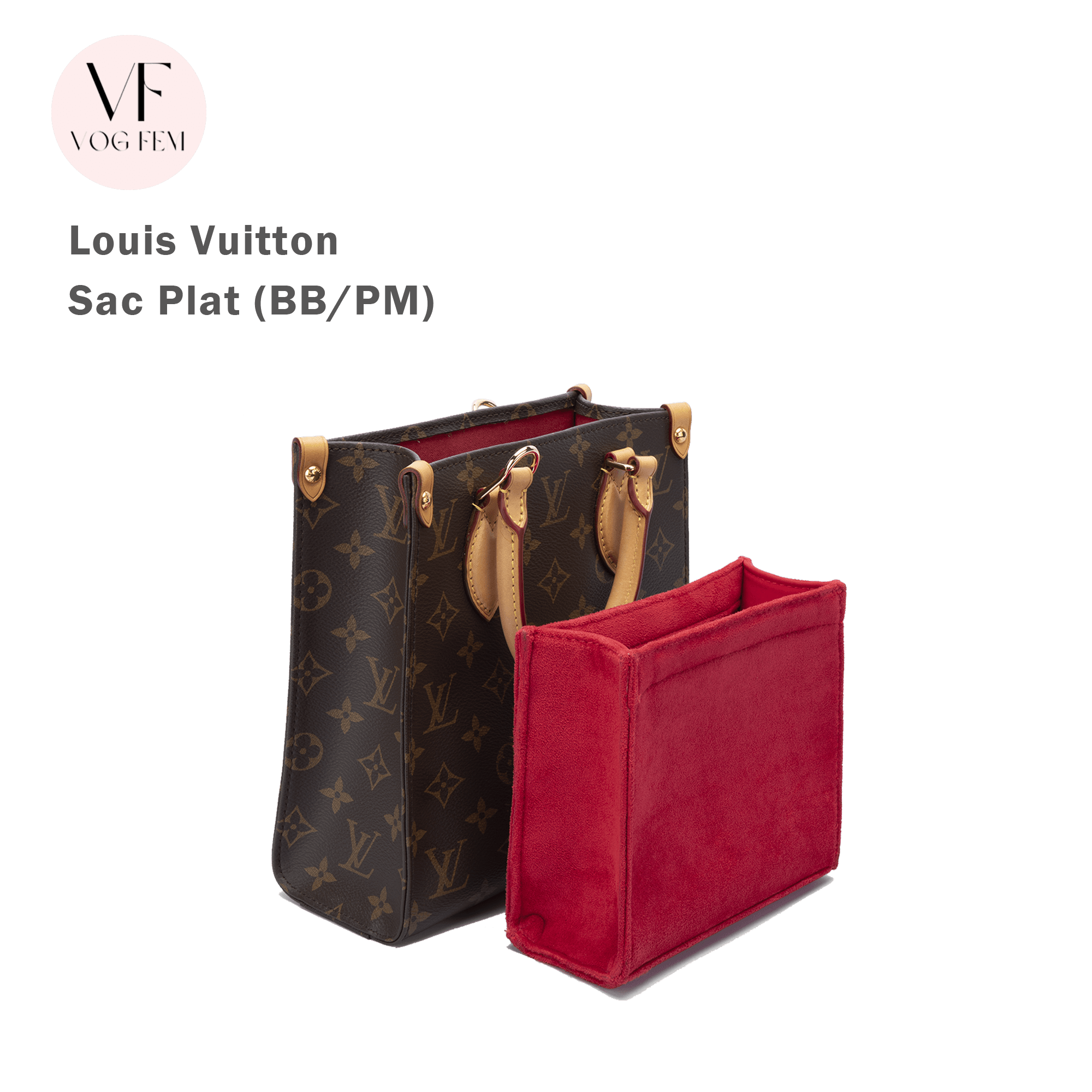 Suede Bag Organizer for LV - Sac Plat