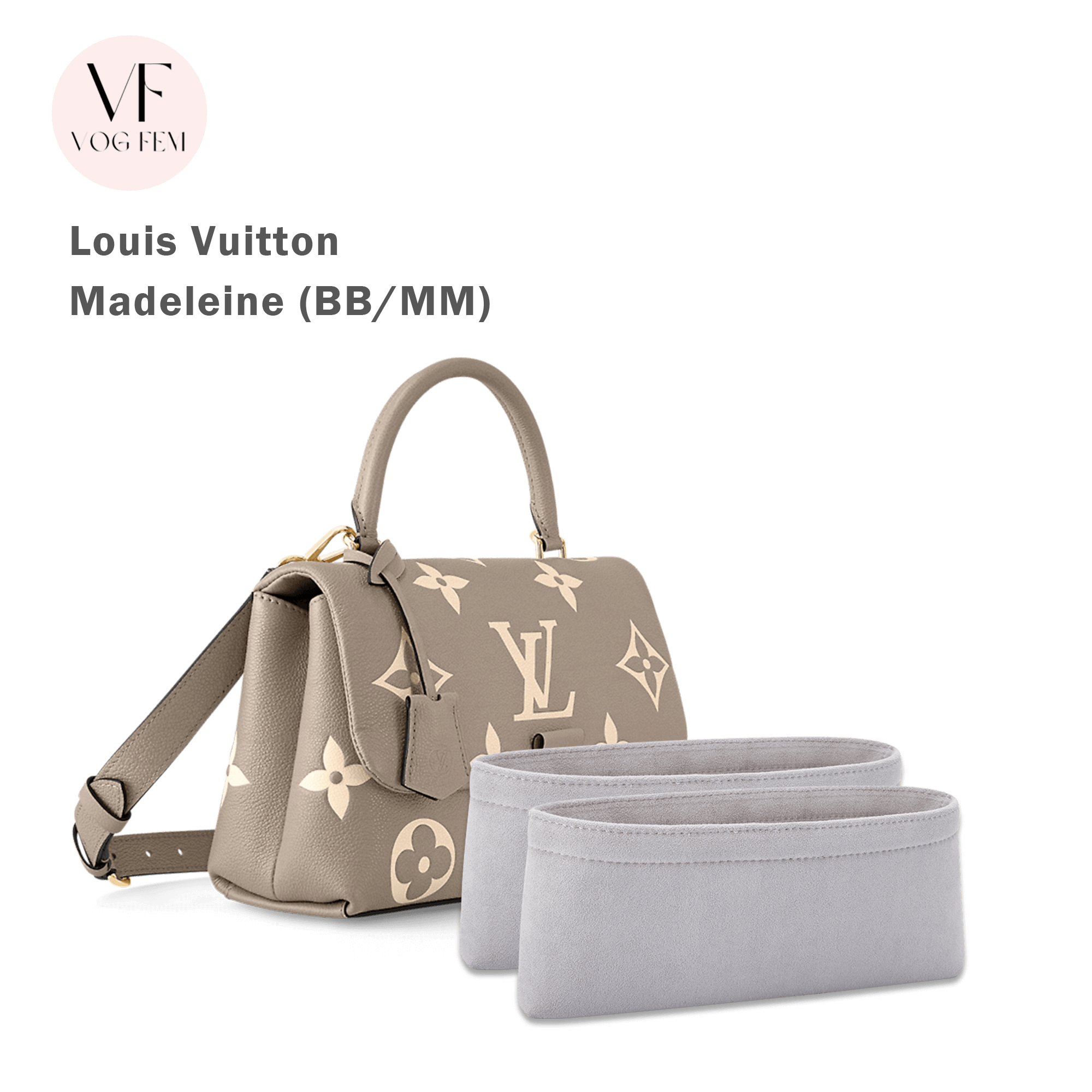 Suede Bag Organizer for LV - Madeleine