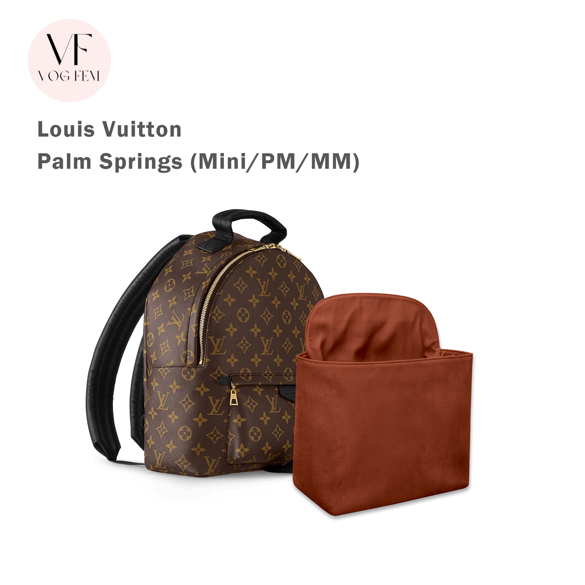 Suede Bag Organizer for LV - Palm Springs