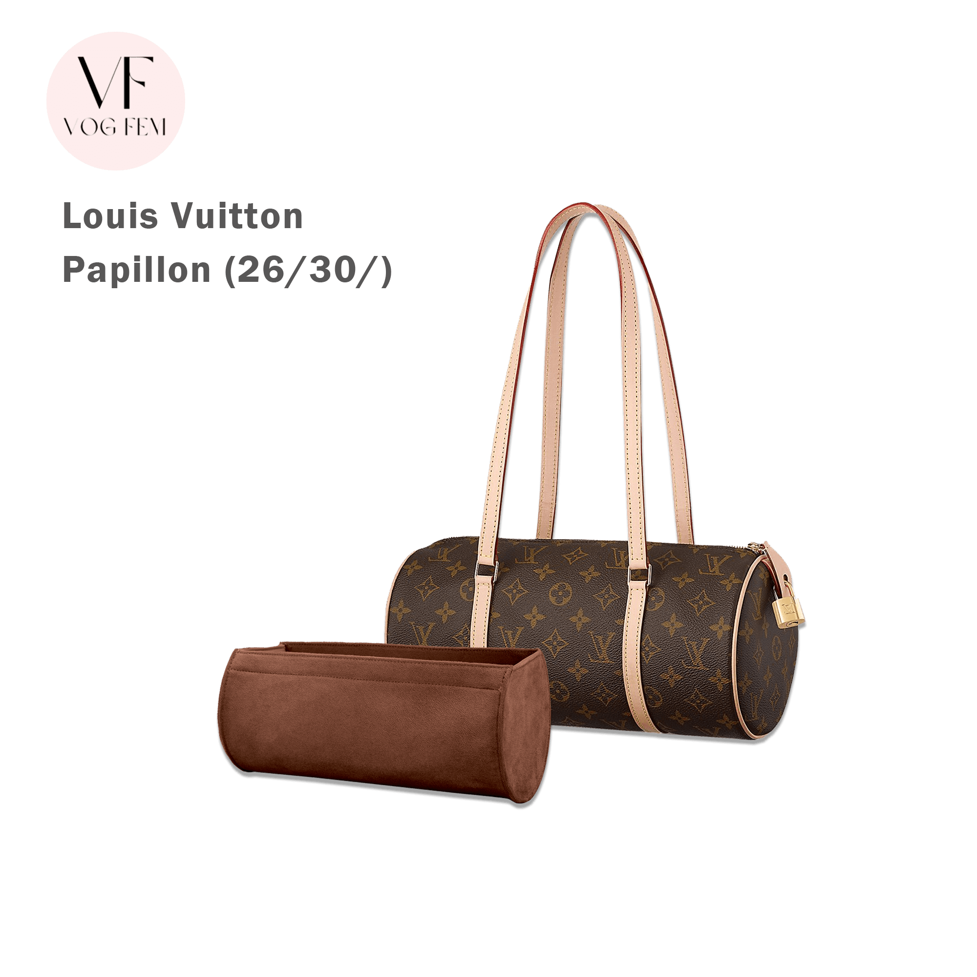 Suede Bag Organizer for LV -  Papillon